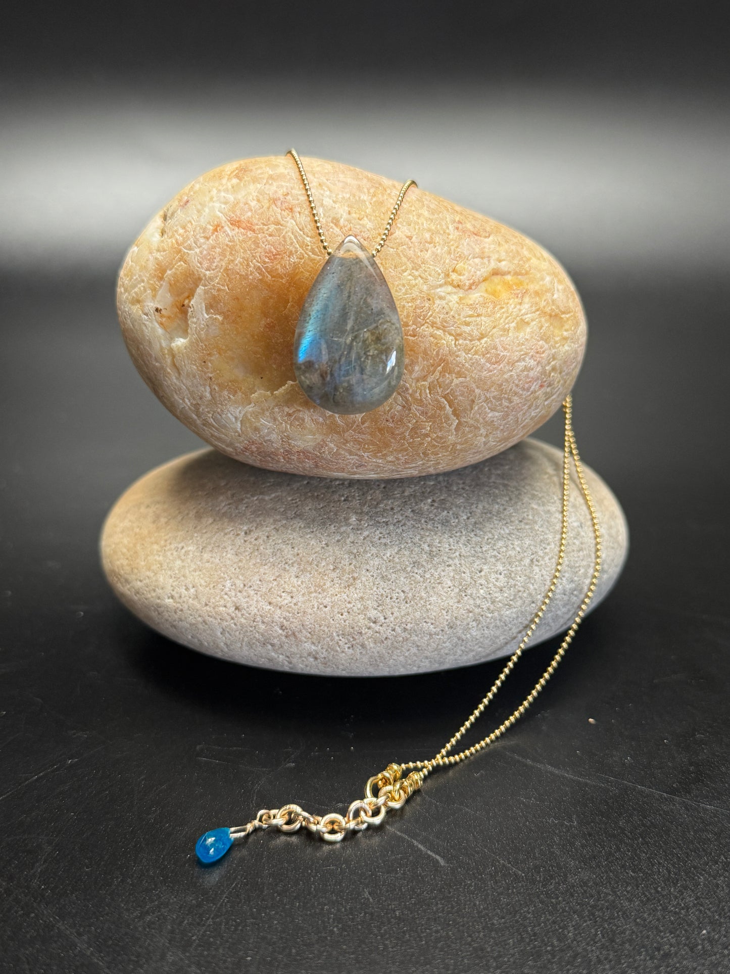 Labradorite Teardrop Necklace