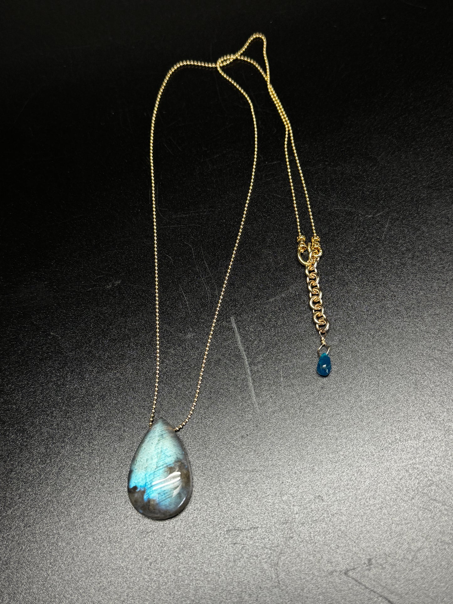 Labradorite Teardrop Necklace