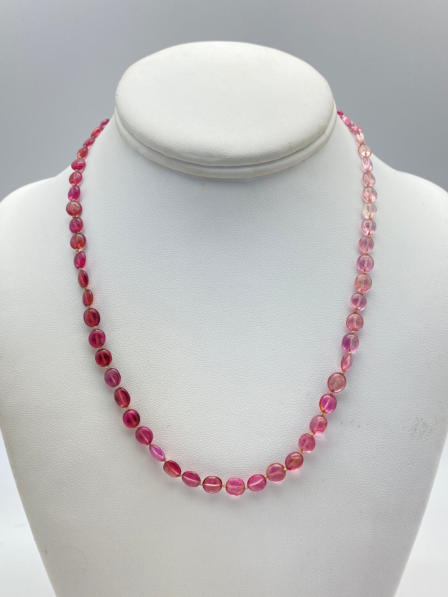Pink Ombré Tourmaline Necklace