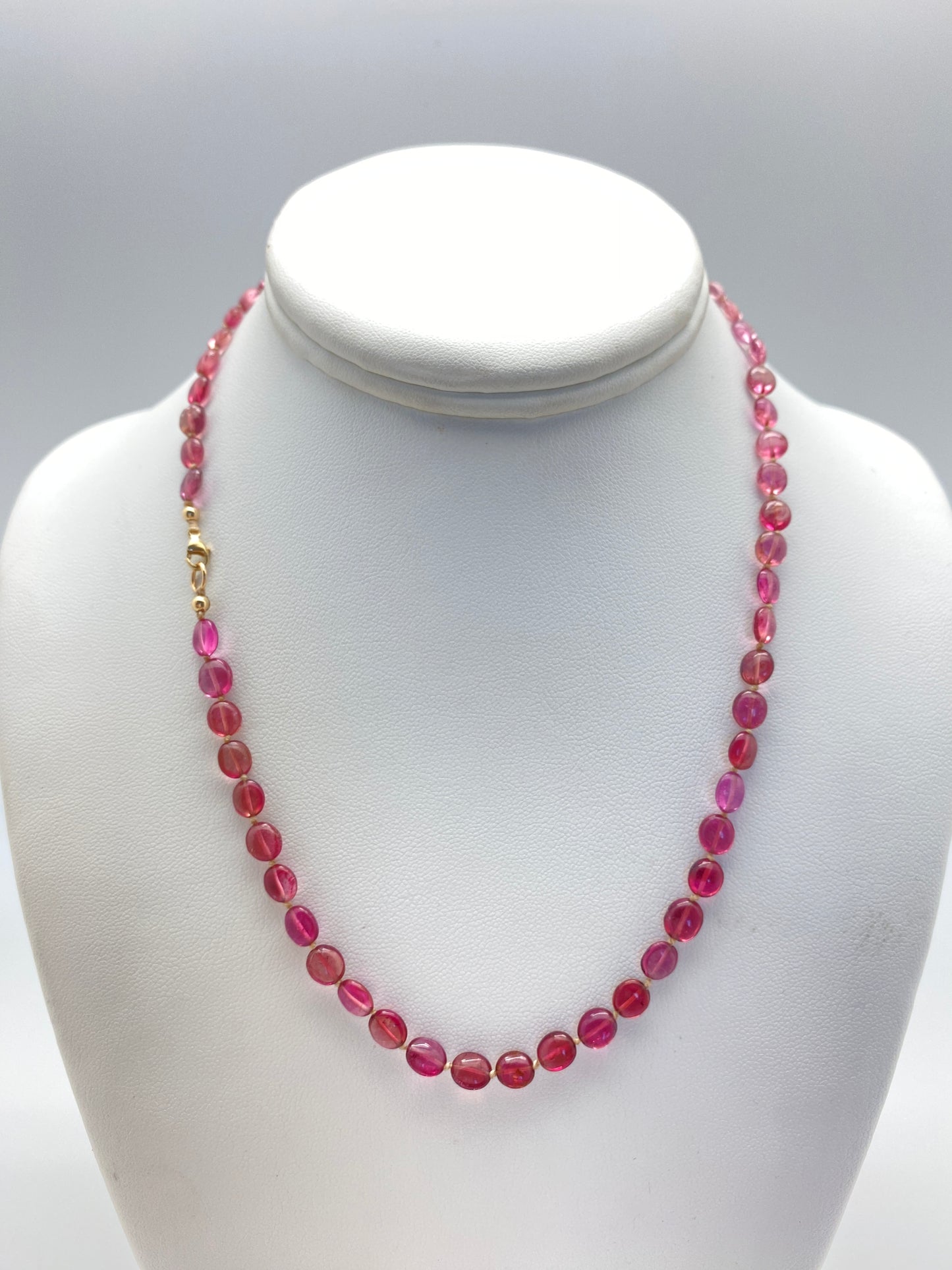 Pink Ombré Tourmaline Necklace