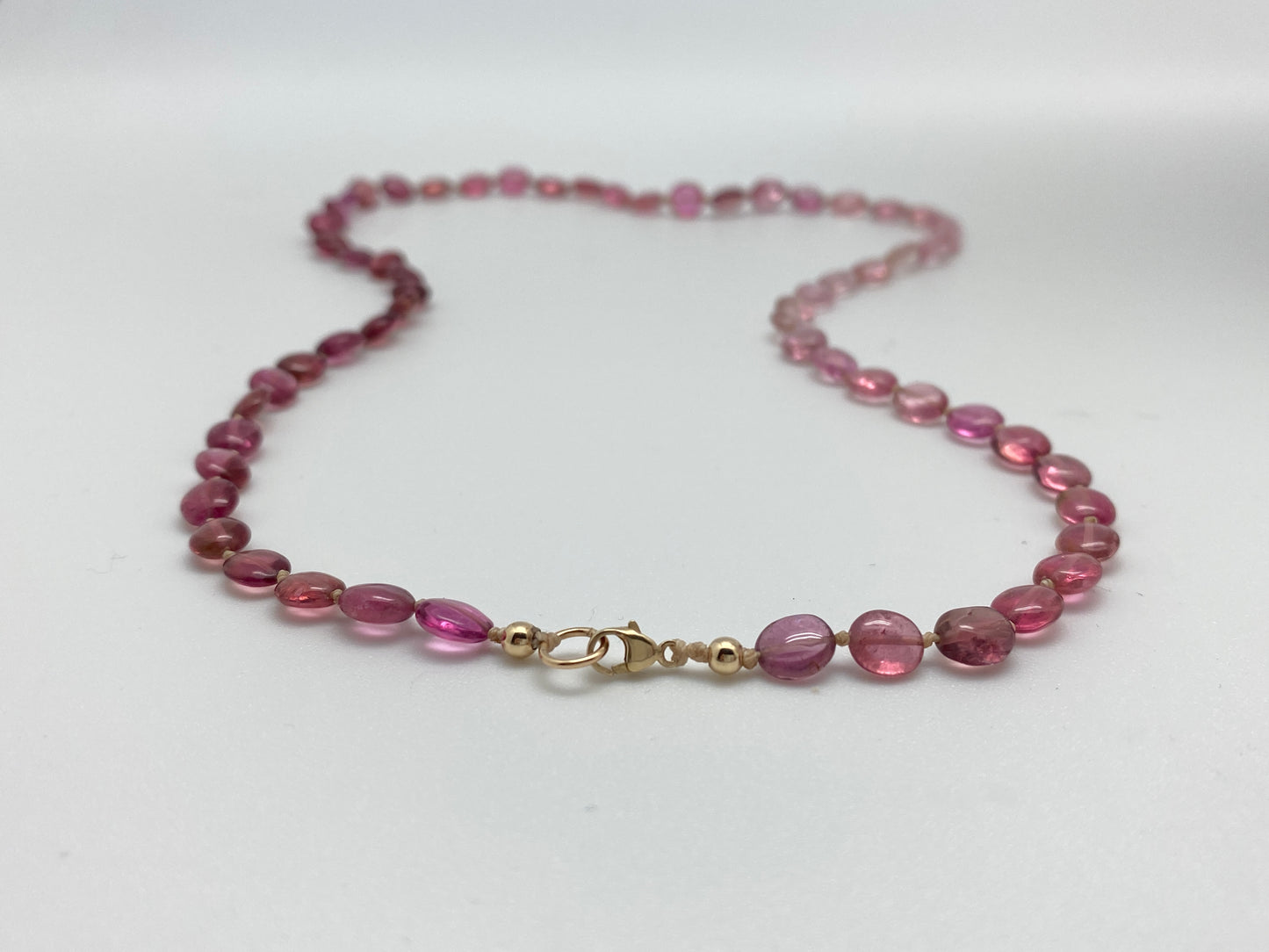Pink Ombré Tourmaline Necklace
