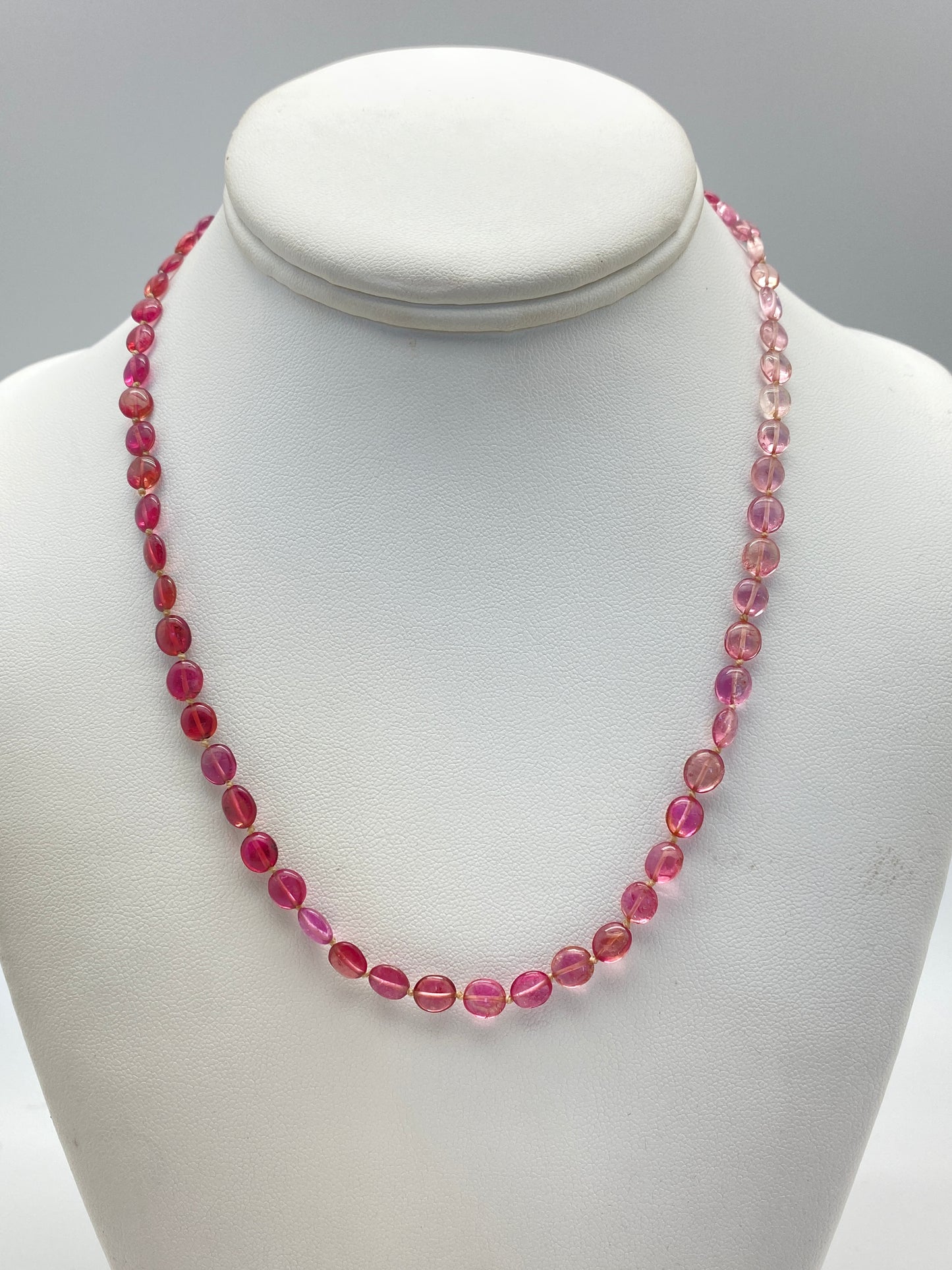 Pink Ombré Tourmaline Necklace