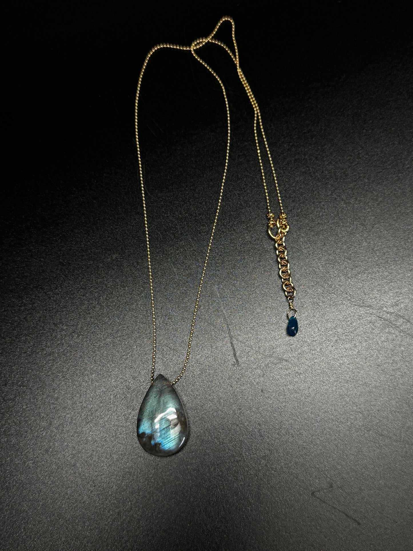 Labradorite Teardrop Necklace