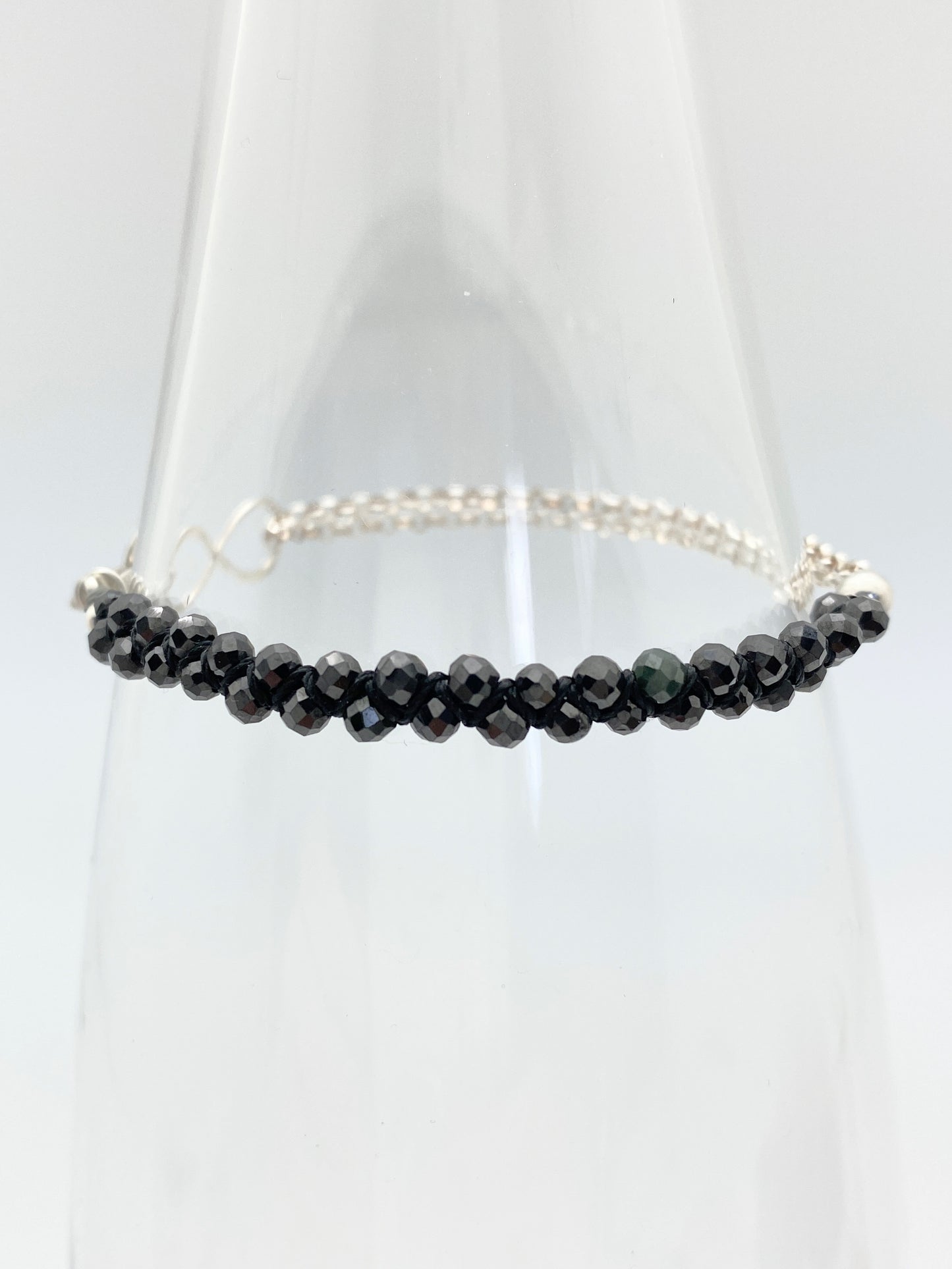 Infinity Bracelet Black & Silver