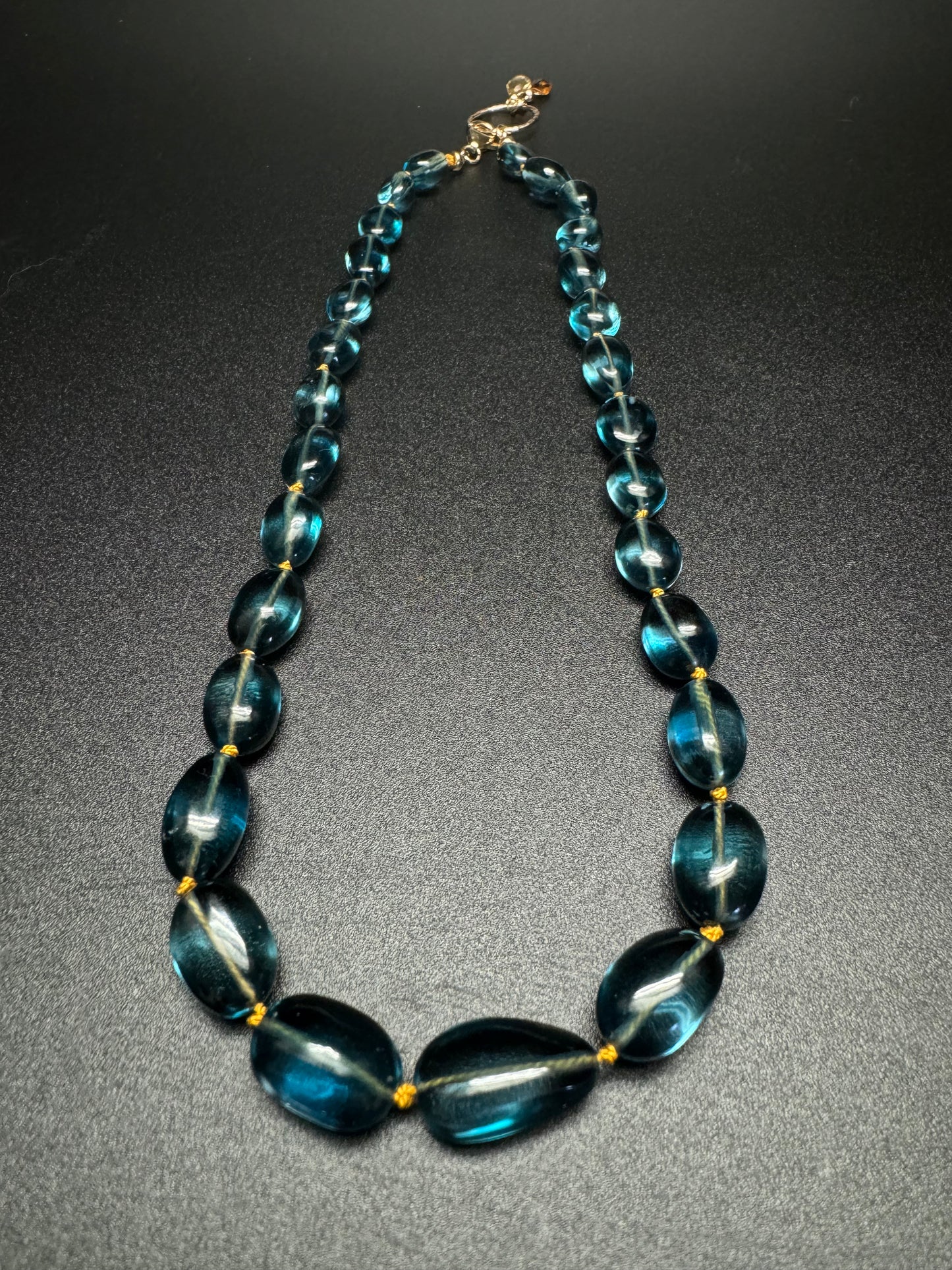 Elegant Convertible London Blue Topaz Necklace