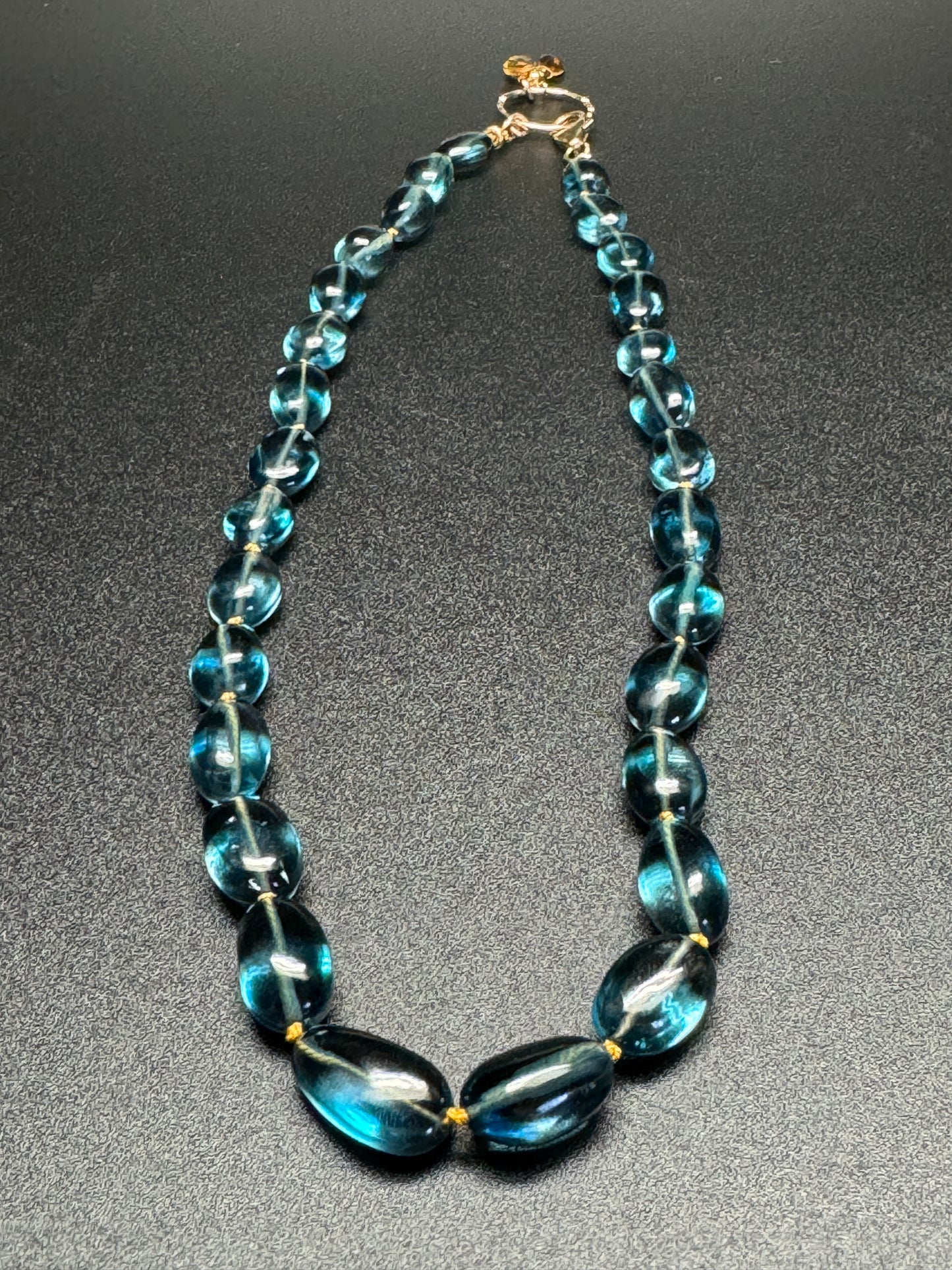Elegant Convertible London Blue Topaz Necklace