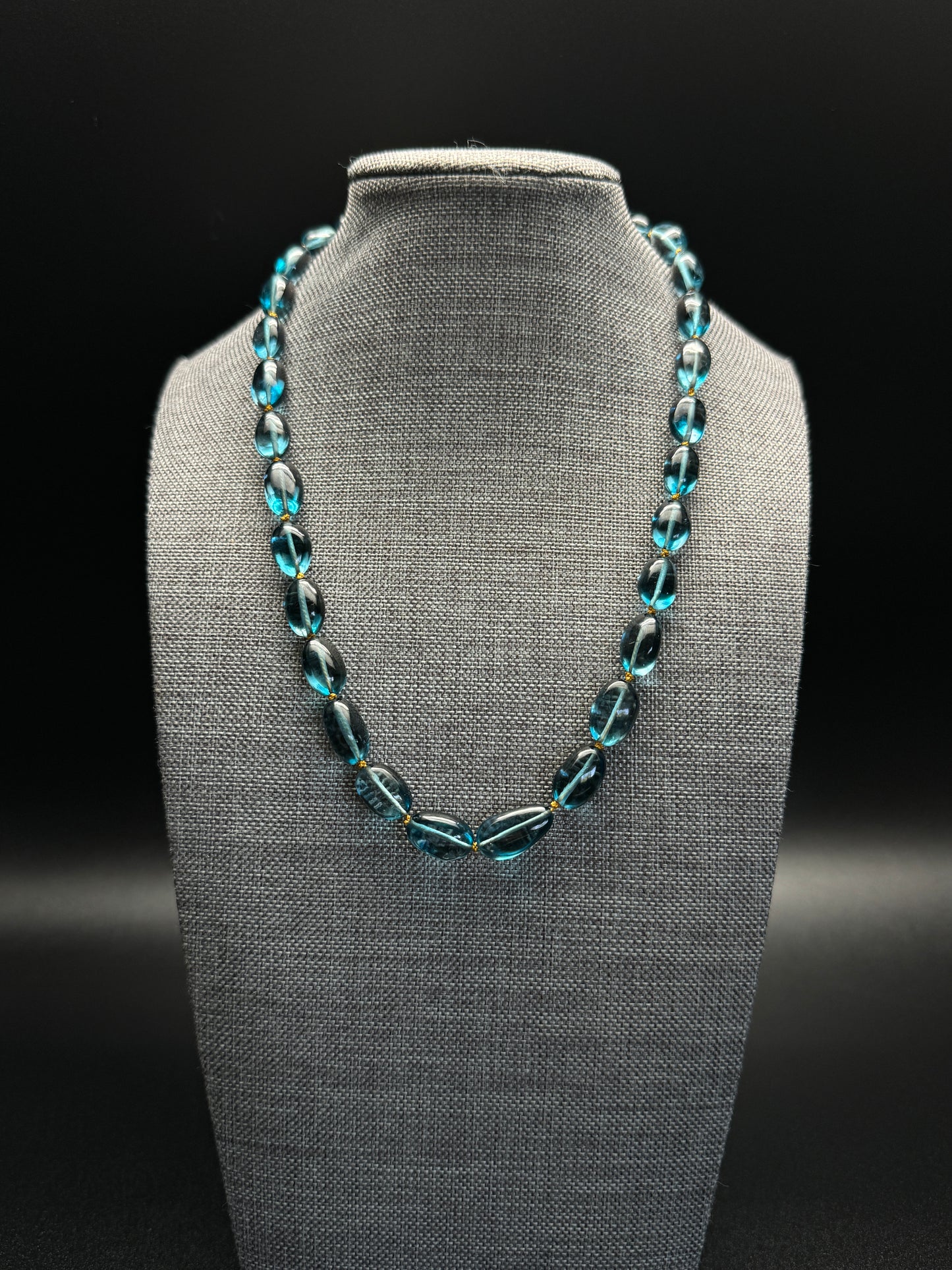 Elegant Convertible London Blue Topaz Necklace
