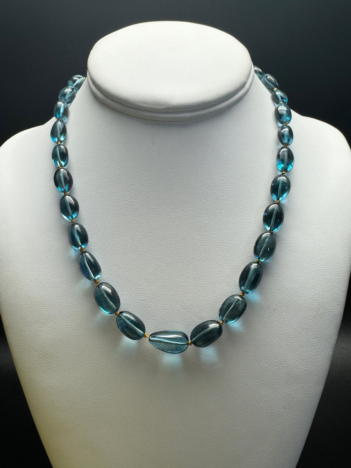 Elegant Convertible London Blue Topaz Necklace