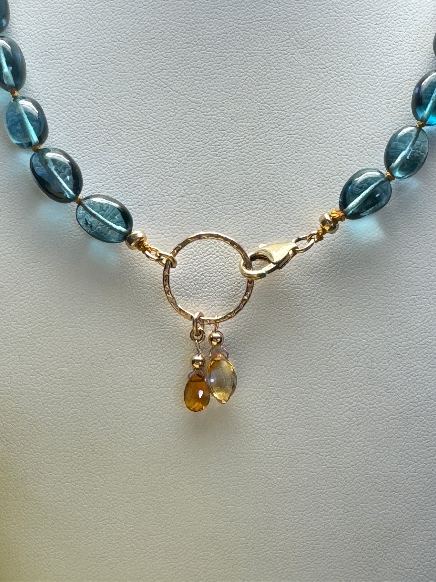 Elegant Convertible London Blue Topaz Necklace