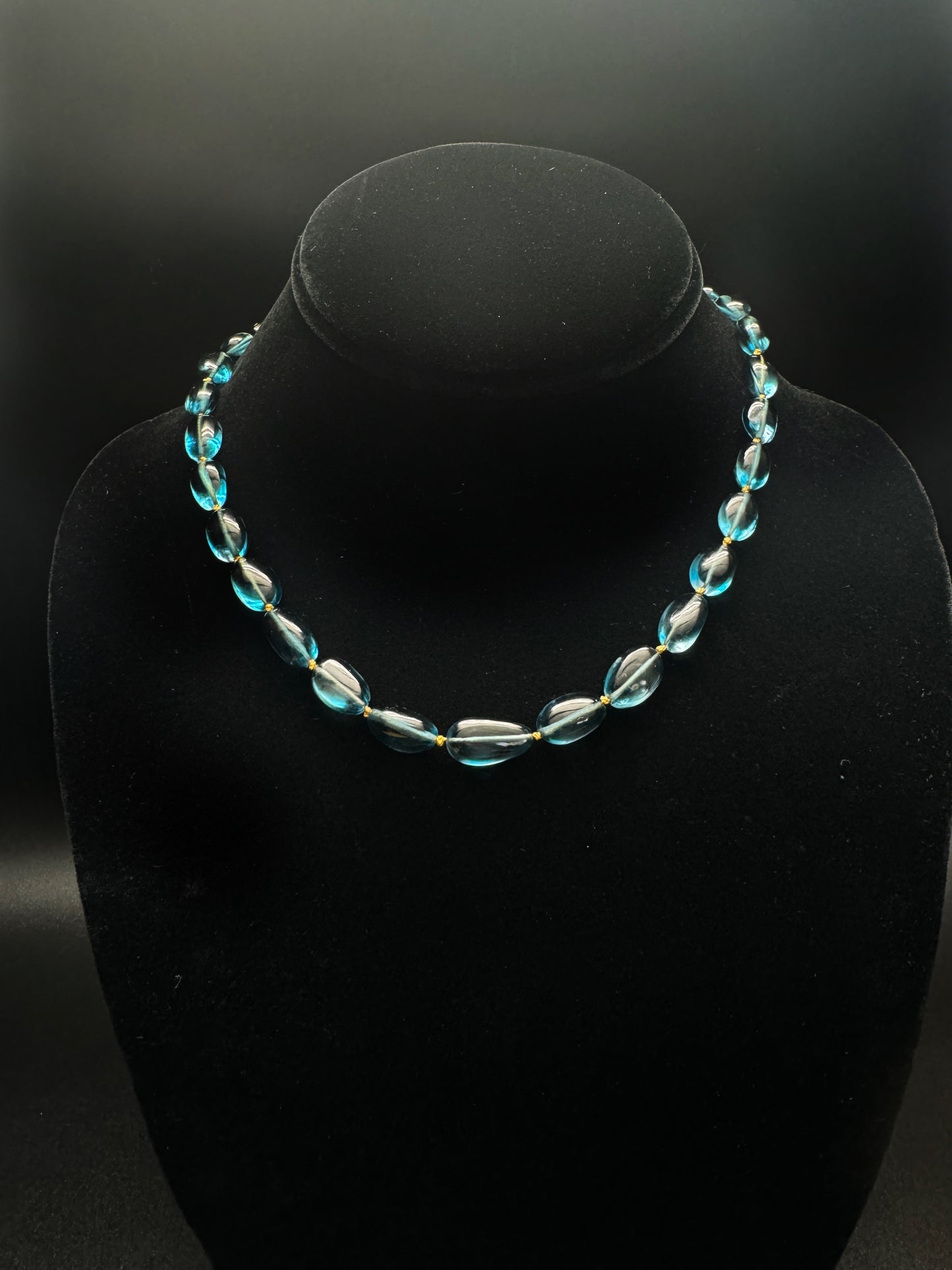 Elegant Convertible London Blue Topaz Necklace
