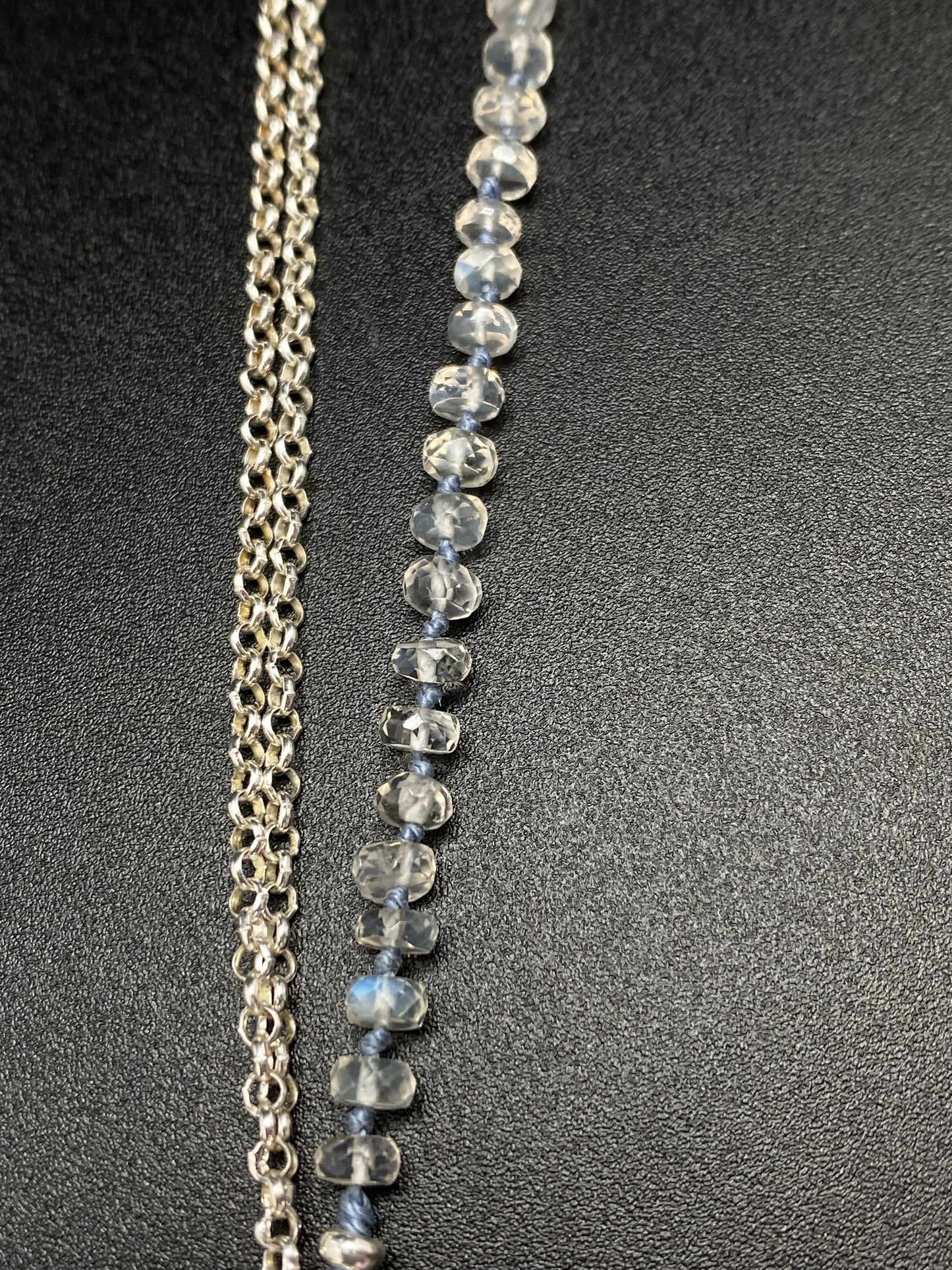 Yin & Yang Blue & Silver Pendant