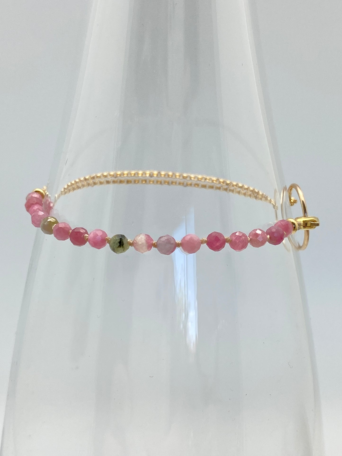 Yin Yang Pink Tourmaline Bracelet