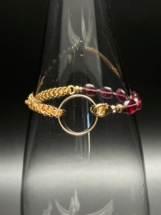 Inspire & Heal: Purple Garnet (Rhodolite) Bracelet