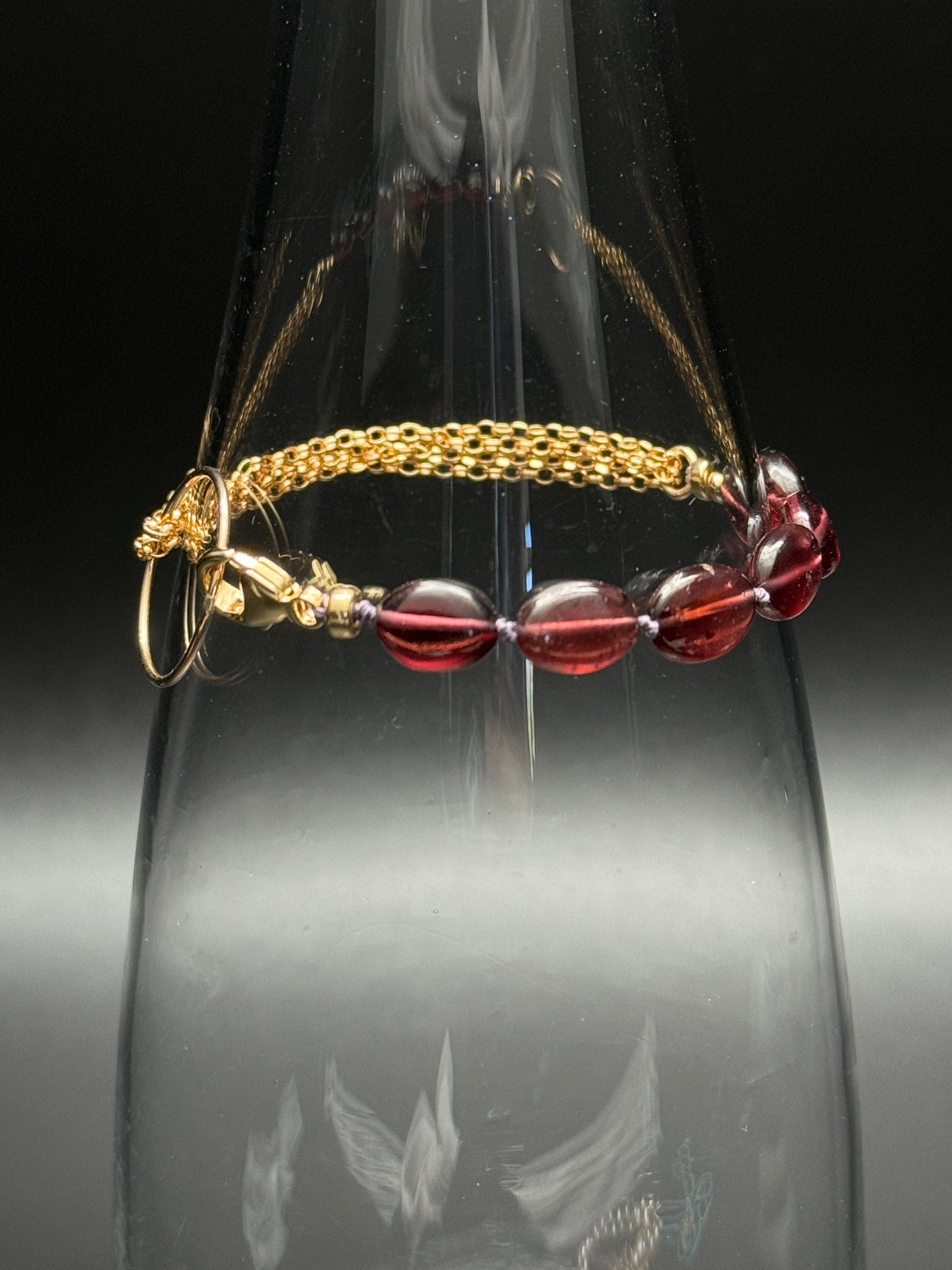 Inspire & Heal: Purple Garnet (Rhodolite) Bracelet