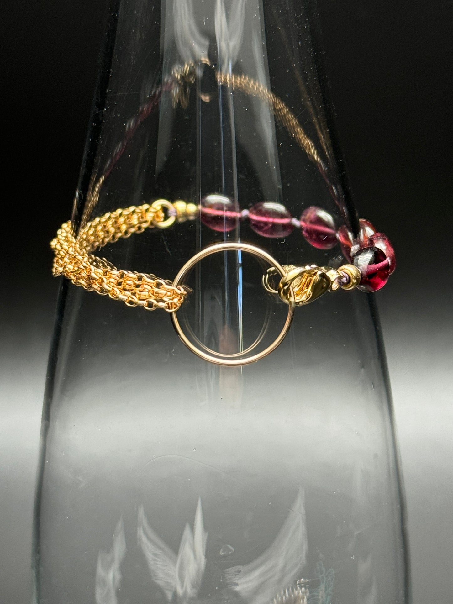 Inspire & Heal: Purple Garnet (Rhodolite) Bracelet