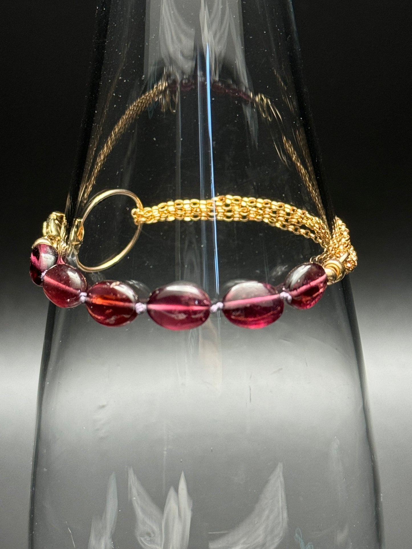 Inspire & Heal: Purple Garnet (Rhodolite) Bracelet