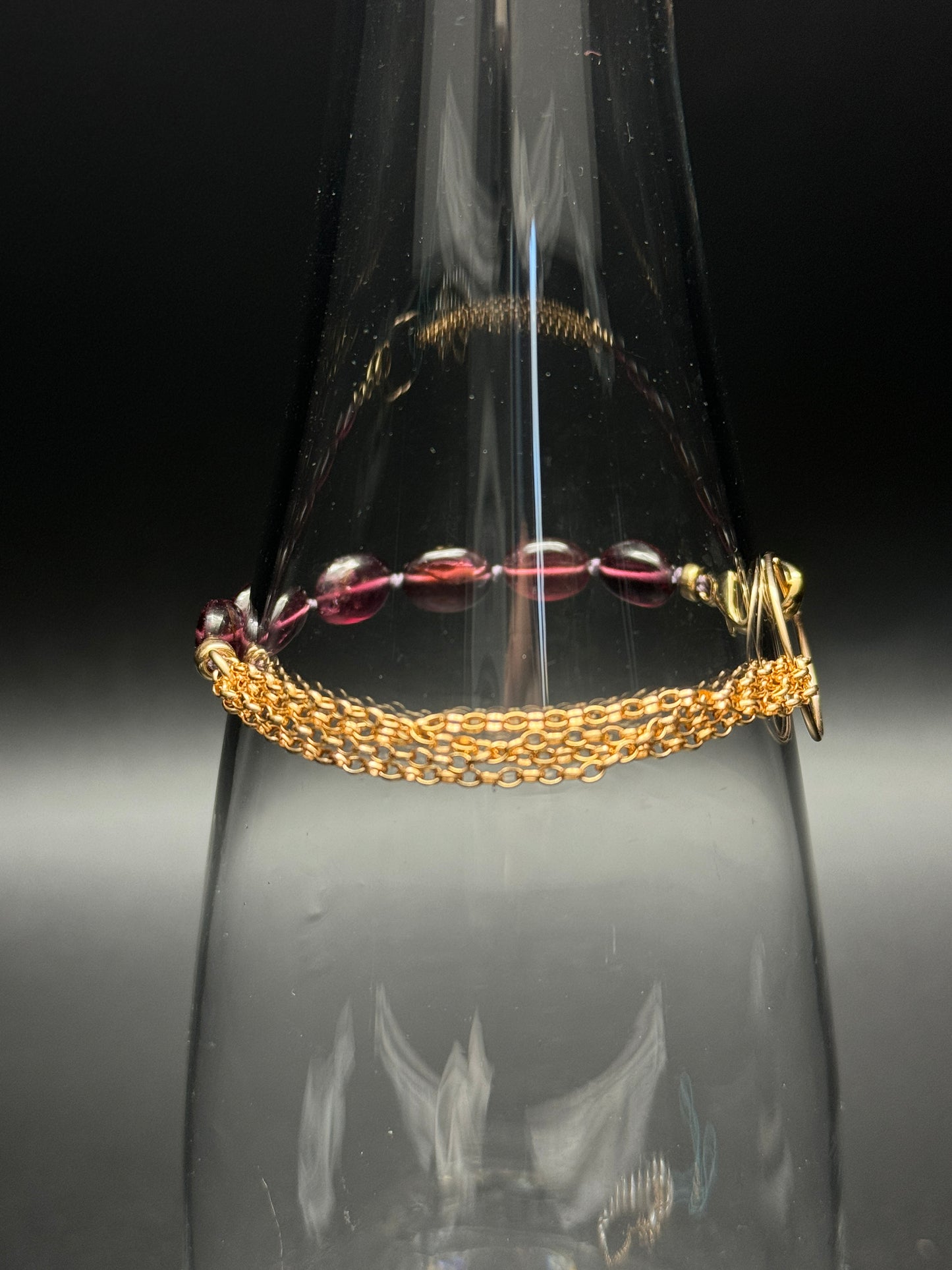 Inspire & Heal: Purple Garnet (Rhodolite) Bracelet