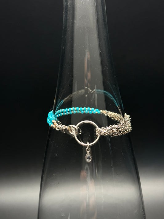Yin Yang Sleeping Beauty Bead Bracelet