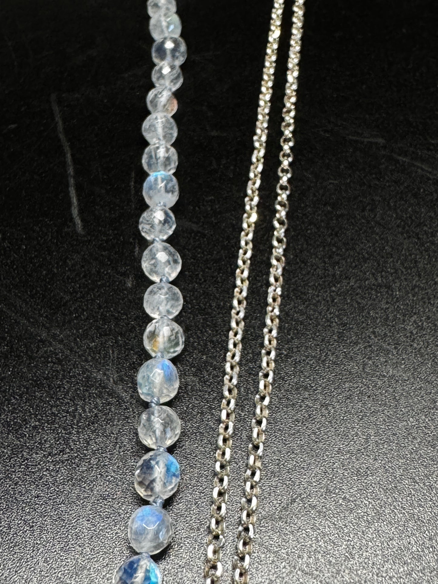 Yin & Yang Blue & Silver Pendant