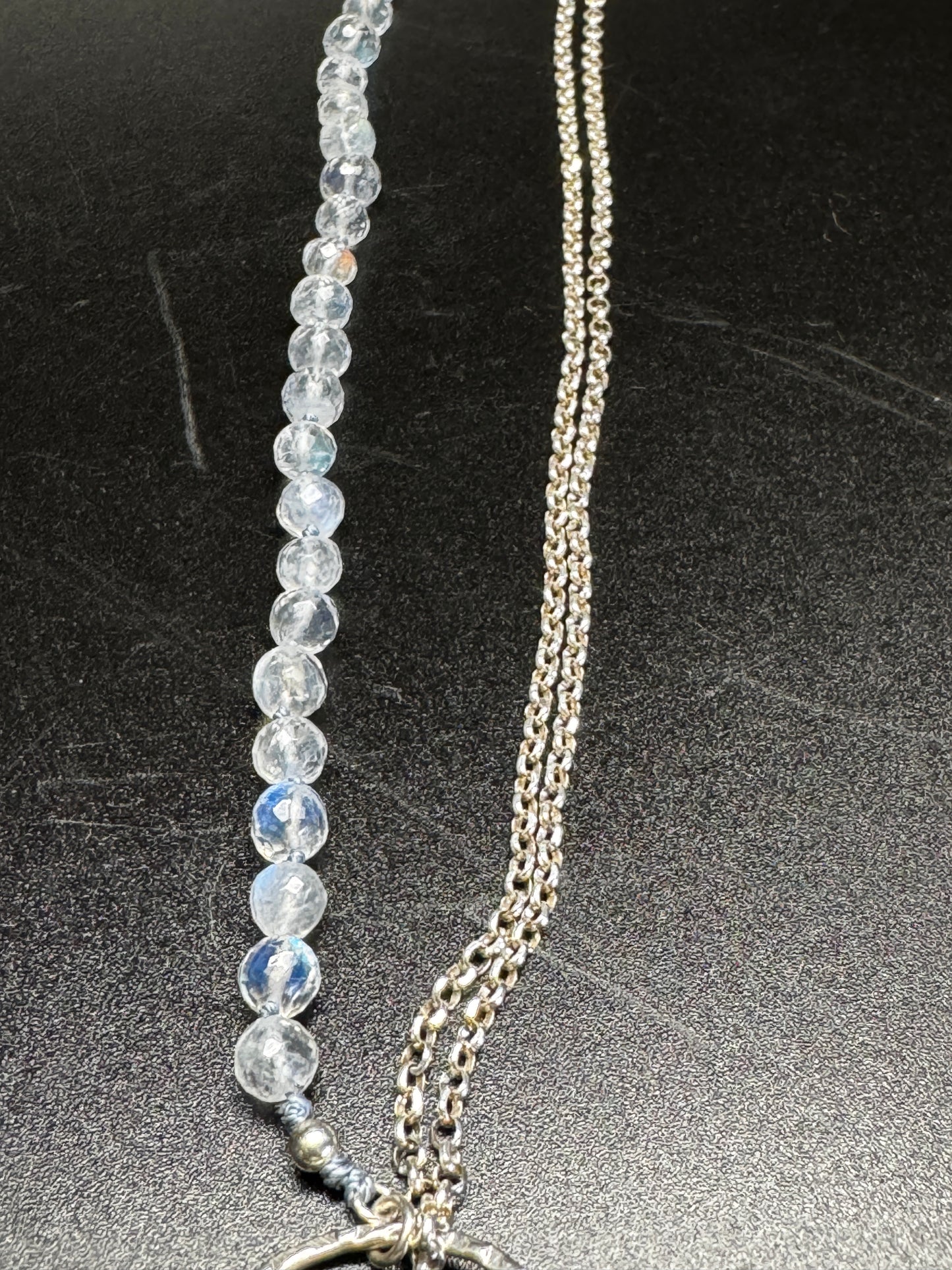 Yin & Yang Blue & Silver Pendant
