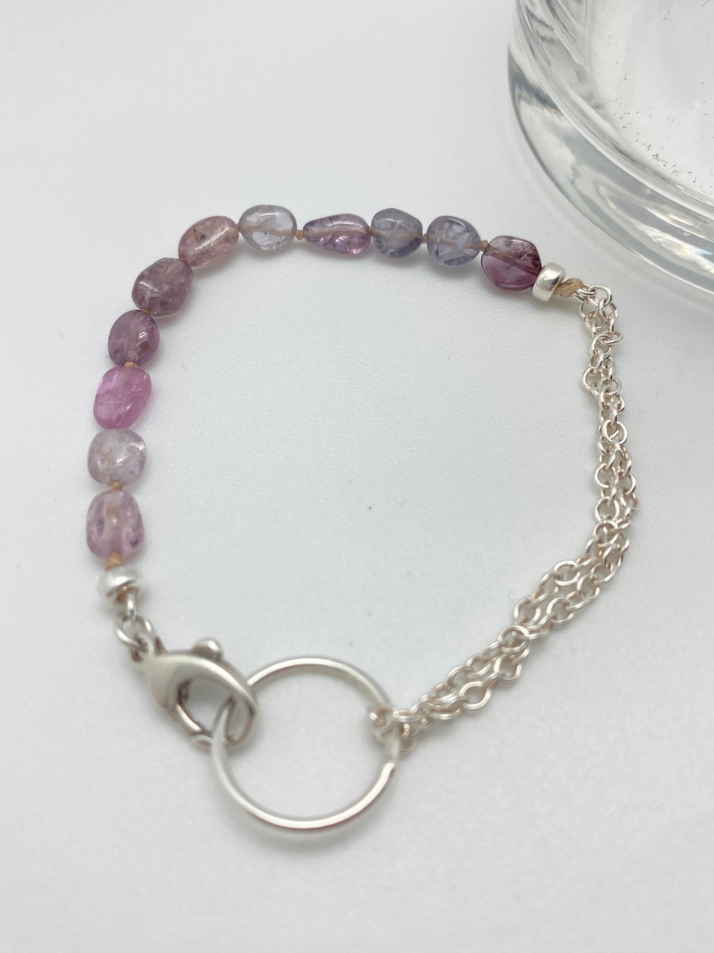 Yin Yang Purple Spinel bracelet