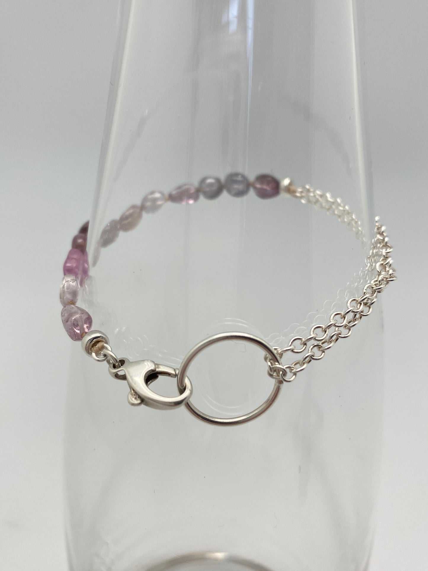 Yin Yang Purple Spinel bracelet