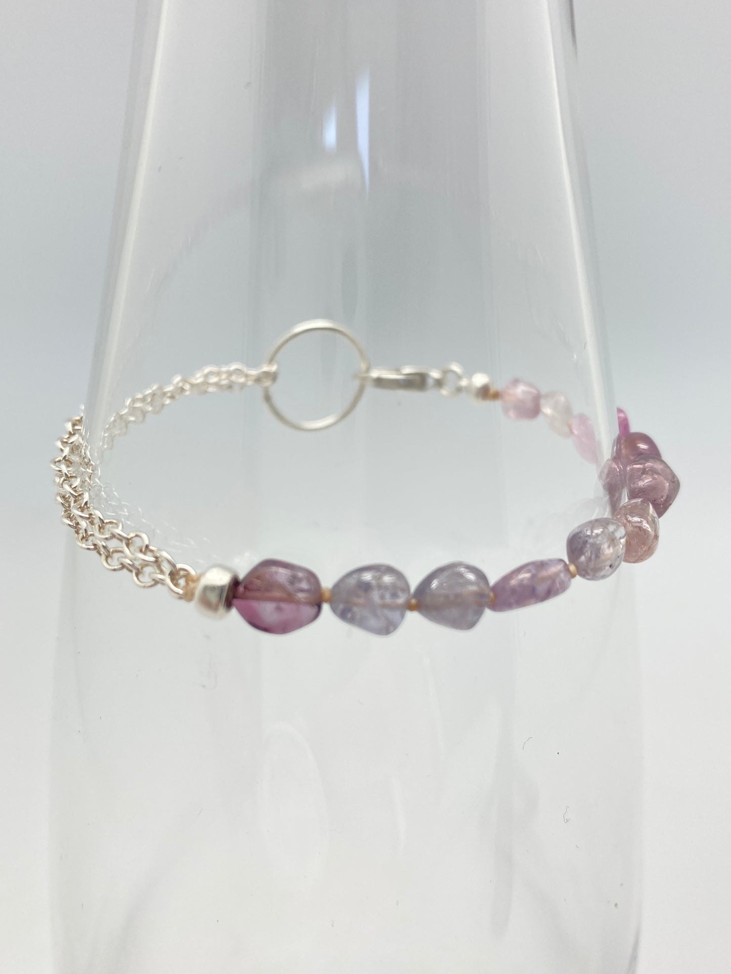 Yin Yang Purple Spinel bracelet
