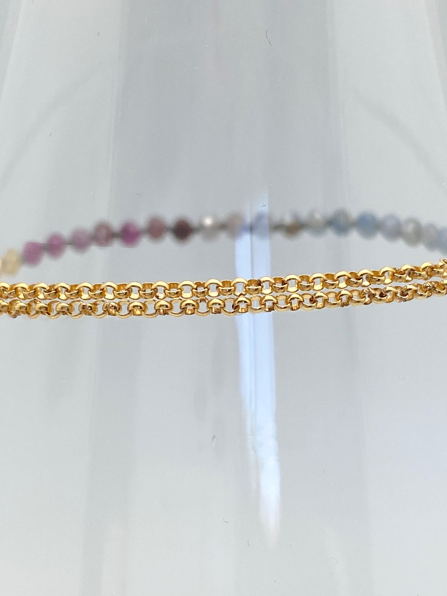 Yin Yang Ruby and Sapphire bracelet