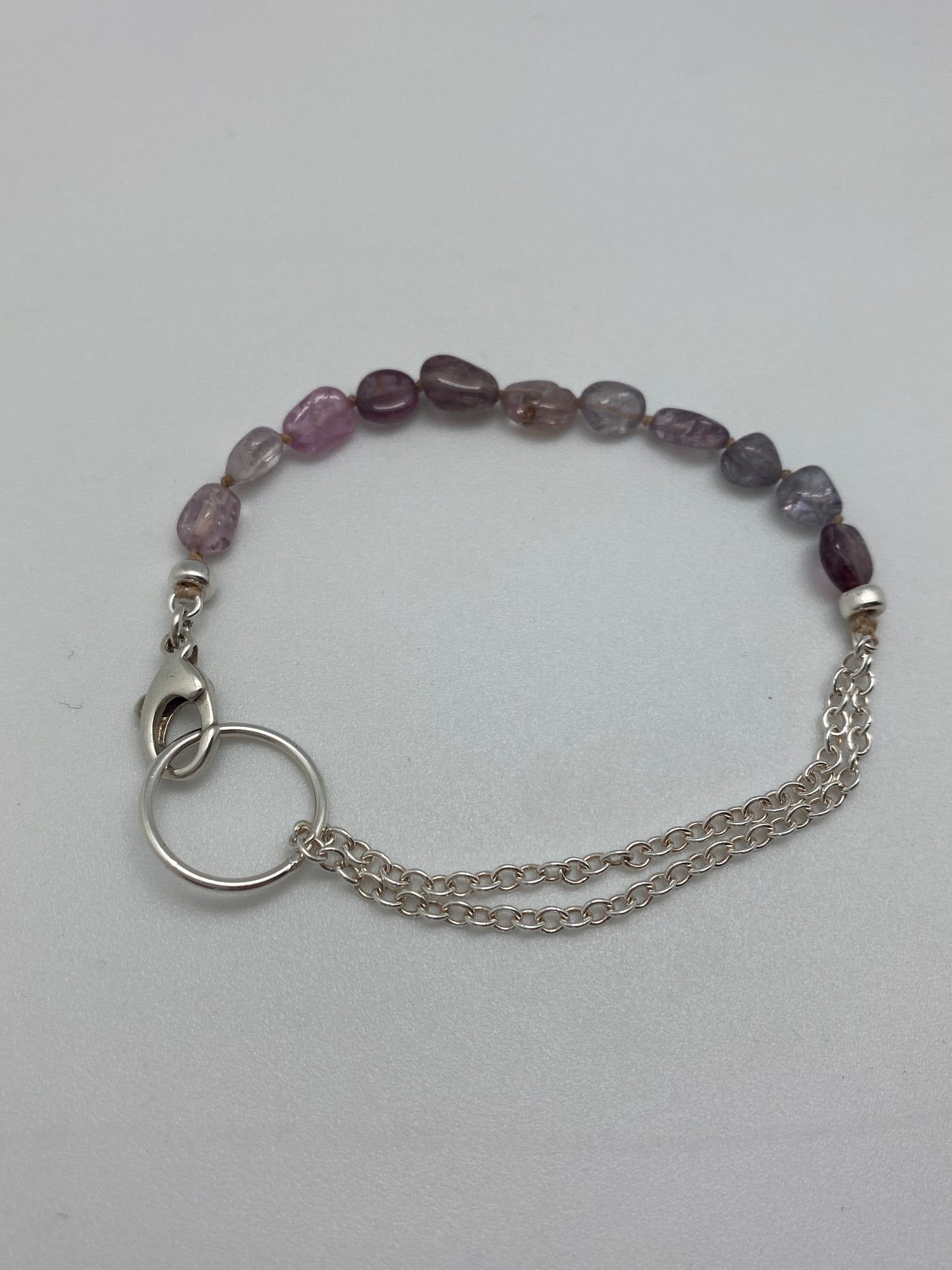 Yin Yang Purple Spinel bracelet