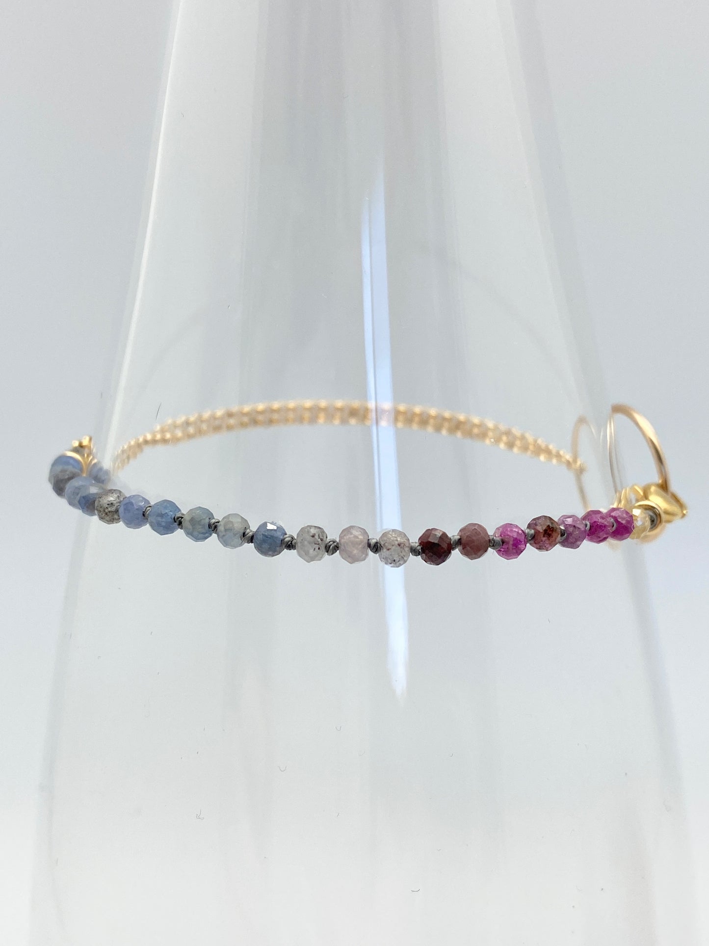 Yin Yang Ruby and Sapphire bracelet