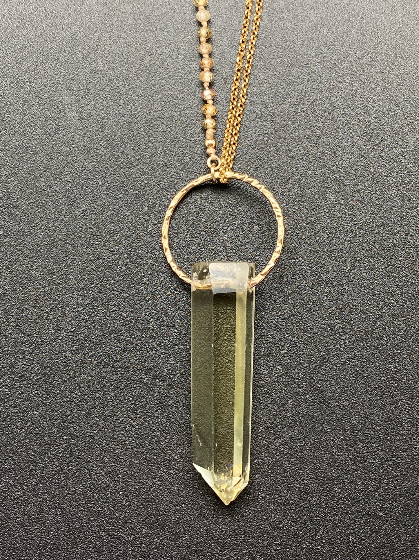 Golden Yin Yang Pendant Necklace
