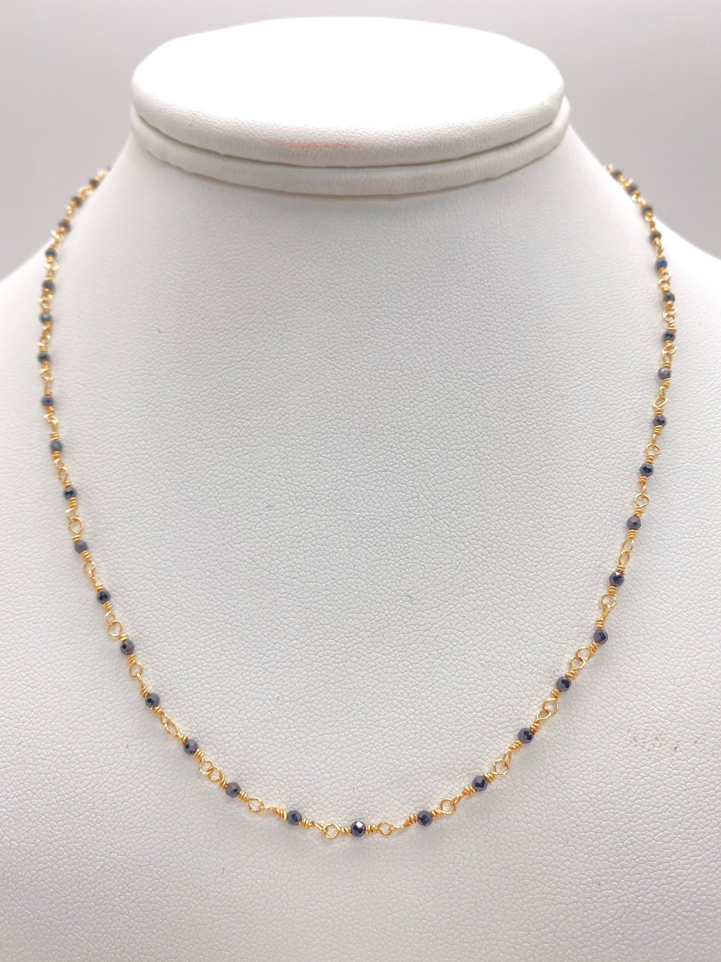 Black Spinel Choker Necklace