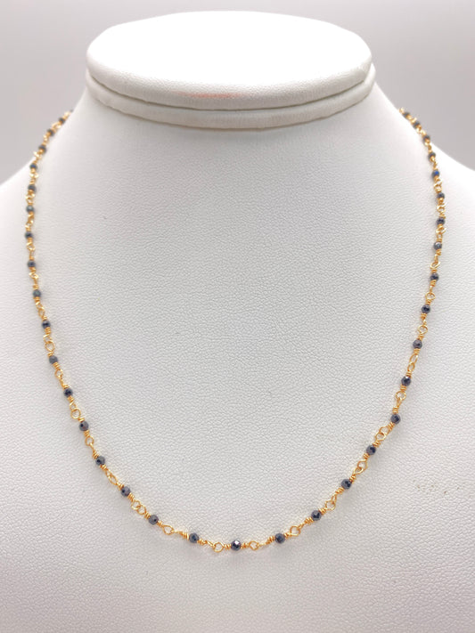 Black Spinel Choker Necklace
