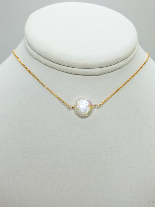 Coin Pearl Choker