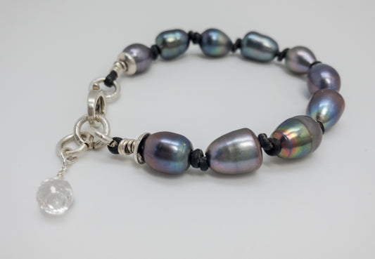 Peacock & Crystal bracelet