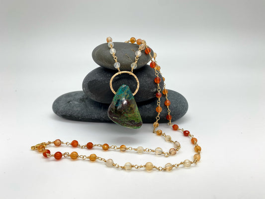 Sacral Chakra Healing Necklace