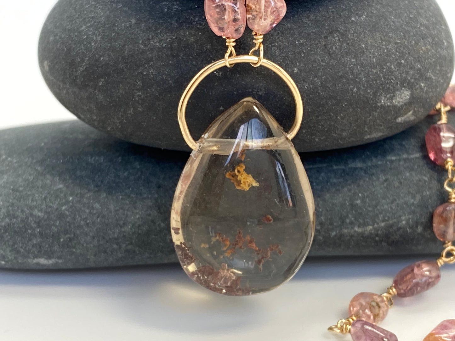 Peach, Pink and Power Necklace