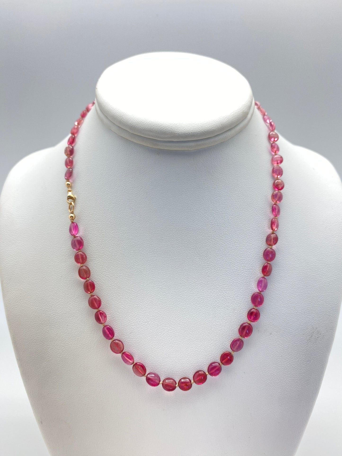 Pink Tourmaline and  solid 14k gold