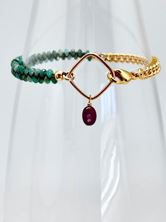 Emerald & Ruby bracelet