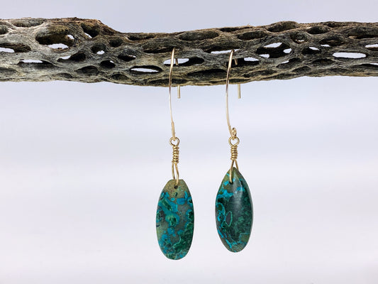Shattuckite Earrings