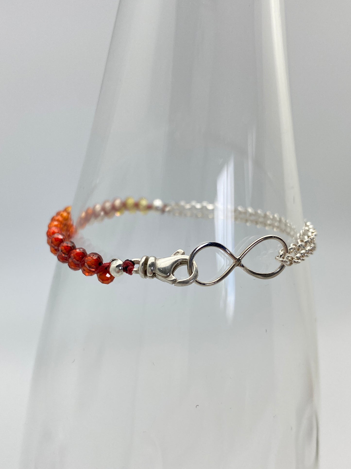 Infinity Bracelet Sunset & Silver