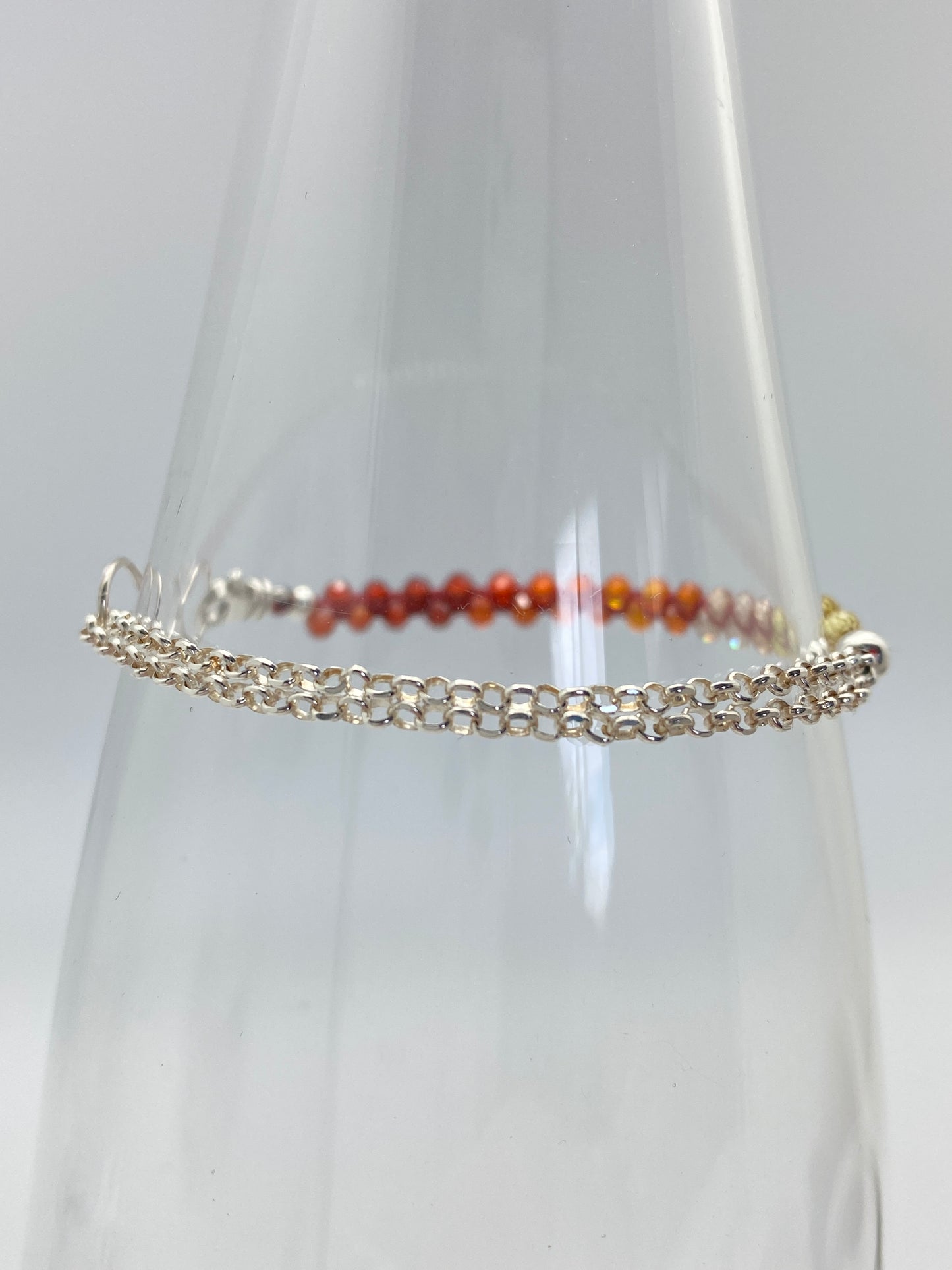 Infinity Bracelet Sunset & Silver