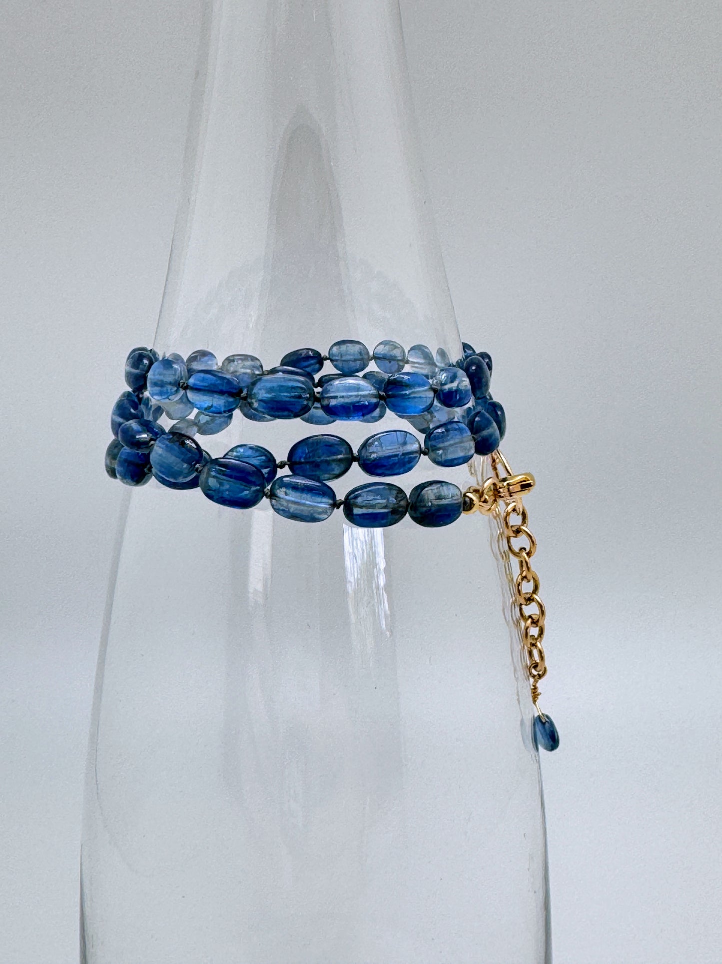 The Kyanite 3 Way Necklace/Triple wrap bracelet