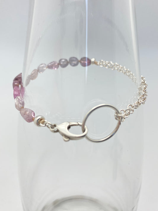Yin Yang Purple Spinel bracelet