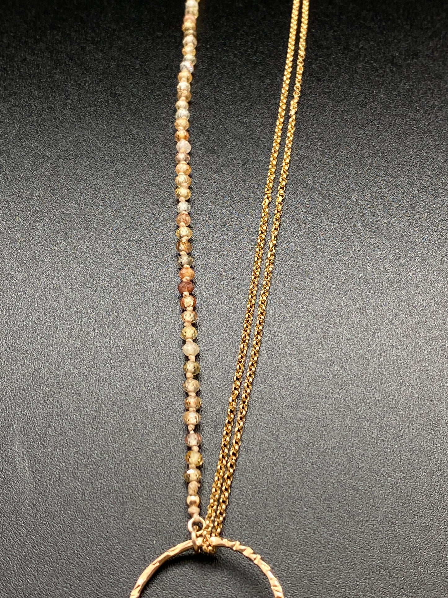 Golden Yin Yang Pendant Necklace