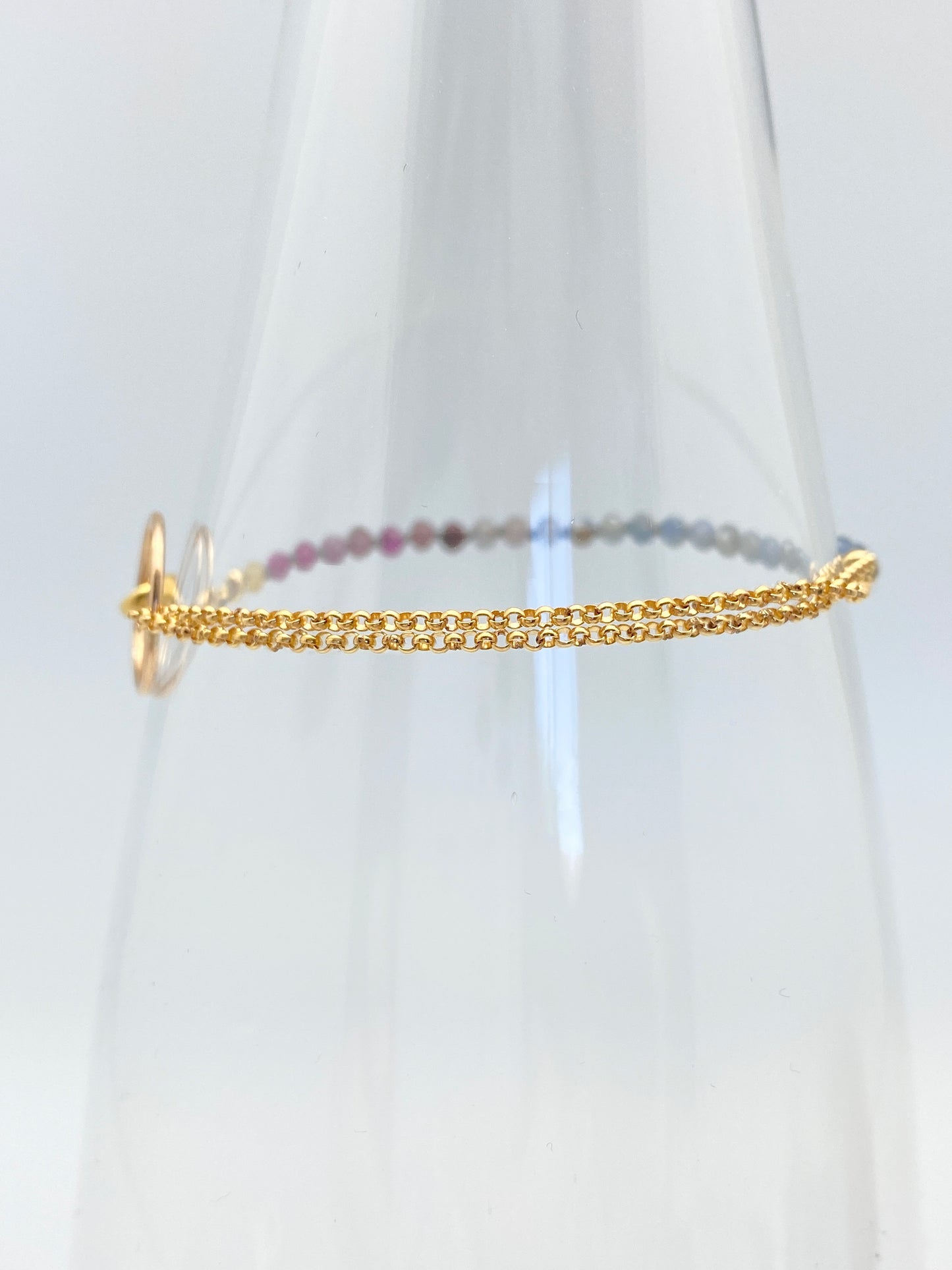 Yin Yang Ruby and Sapphire bracelet
