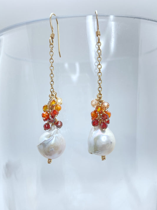 Baubles & Bordeaux Earrings