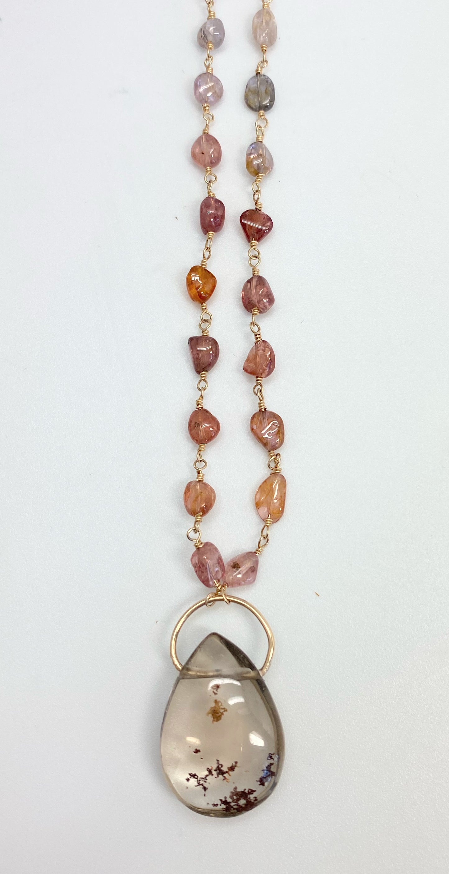 Peach, Pink and Power Necklace